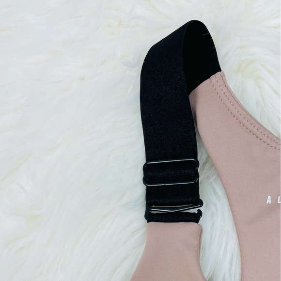 The All Fenix Ivy Beige Tuape Multi Color Block High-Impact Bra - Picture 5 of 8